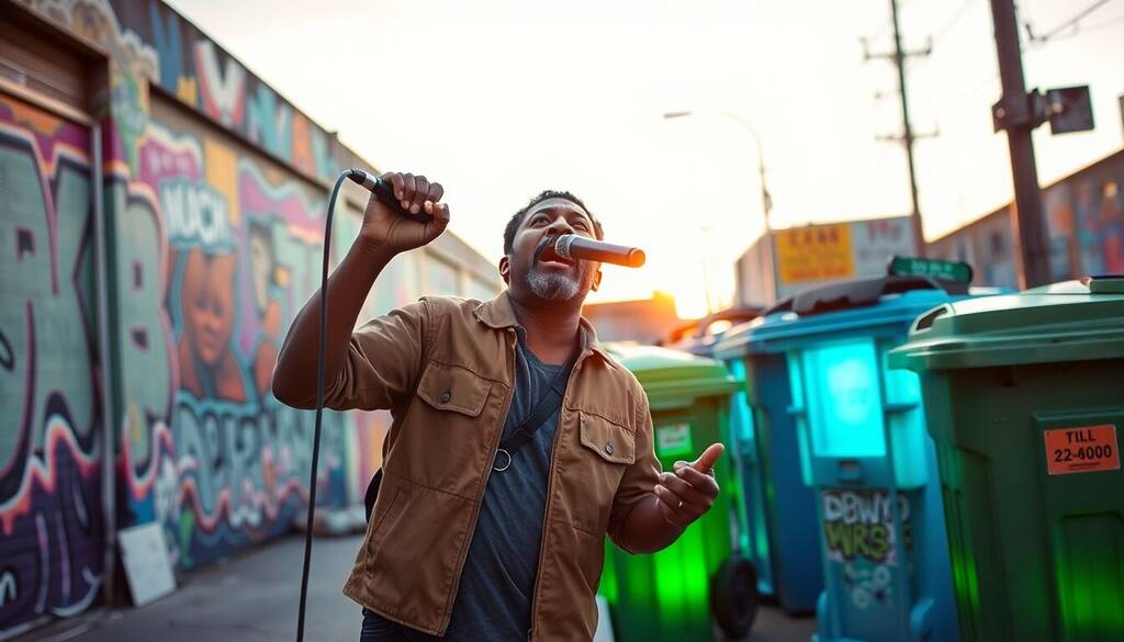 Cantante di Amici racconta la sua vita da spazzino e la passione inarrestabile per la musica