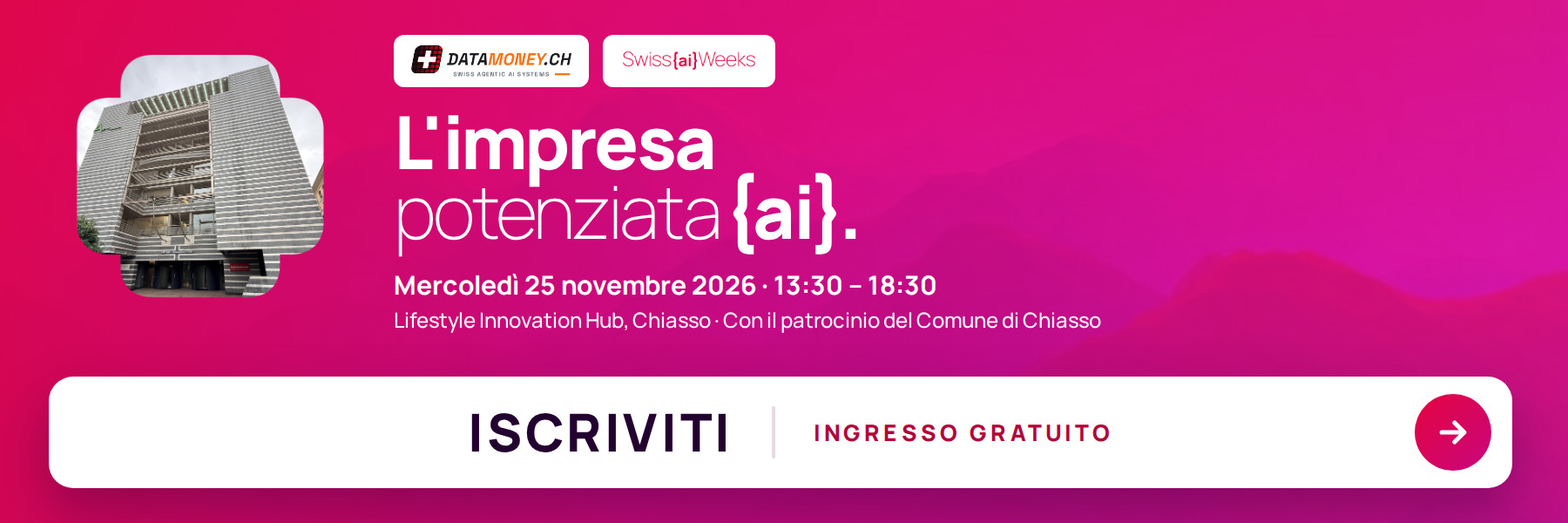 L'impresa potenziata - evento Datamoney 25 novembre 2026, iscriviti, ingresso gratuito